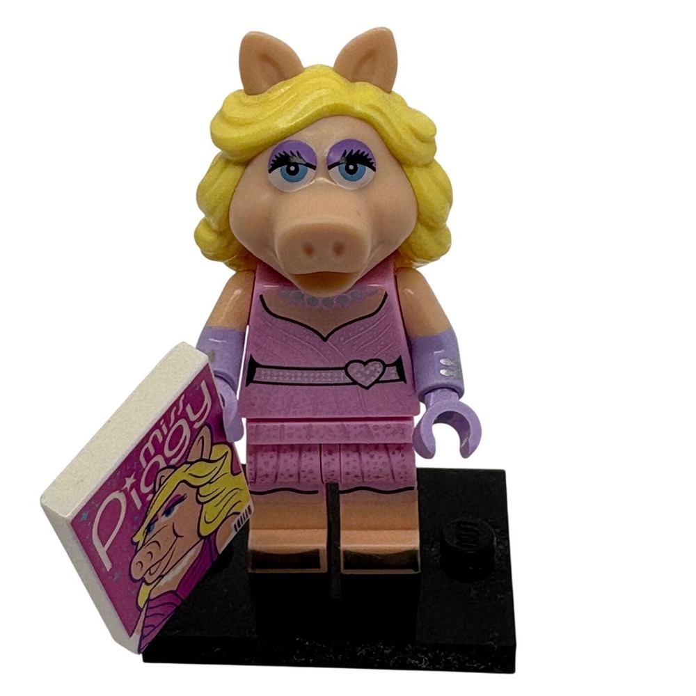 LEGO Minifigure Miss Piggy Muppets Series Collectible Toy Figure‎ with Tile